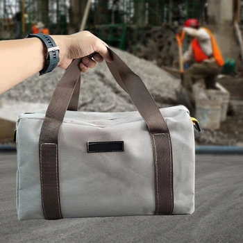Чанта за инструменти с голям капацитет, удебелена холщовая чанта за електрозахранване, богат на функции холщовая водоустойчива чанта за тежки инструменти, чанта-тоут