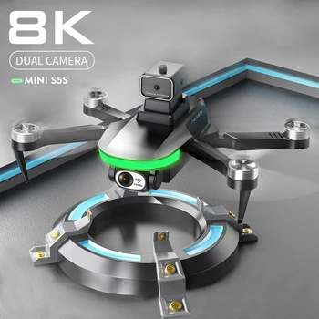 Нов мини-дрон S5S с професионална камера за 4k 8K HD, въздушна фотография препятствия, Бесщеточный сгъваем квадрокоптер 1,2 км