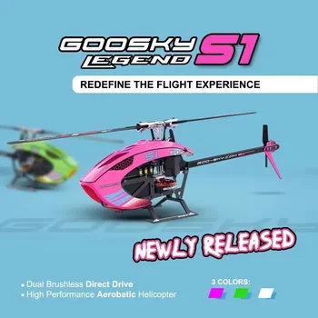 Goosky S1 Bnf 6-канален 3d Трюковой Хеликоптер С Дистанционно Управление-Компактен И Лек Хеликоптер, Устойчиви На Удар, Играчка-Дрон, Подарък За Рожден Ден