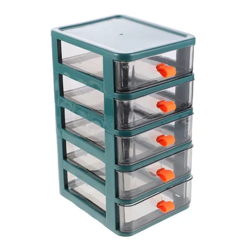 5-слойный кутия за съхранение, Органайзер, контейнер за съхранение, калъф с прозрачна кутия, настолен стационарен Органайзер, Многослоен
