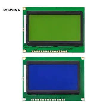 10шт LCD дисплей 12864, 128x64 пиксела, графичен екран подсветка в синьо 5.0 V LCD12864
