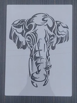 1бр Модел на Слон 21*29 cm, Шаблони за наслояване 